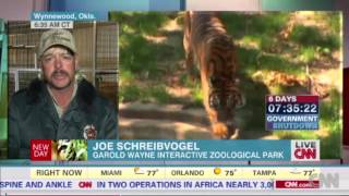 Joe Exotic on CNN discussing Tiger Attack accident