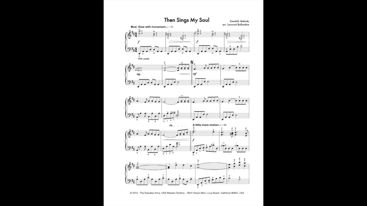 Then Sings My Soul - Sound Beginnings Piano Solo (SBP4009)