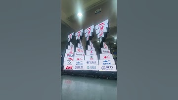 Kinetic LED displays installation