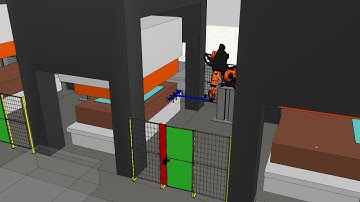 KUKA.Sim , KUKA Robotics Simulation, Press Line Project -No:2