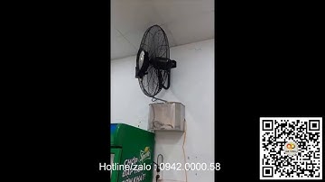 Quạt treo phun sương công nghiệp nhà xưởng - quán ăn - nhà hàng- cafe
