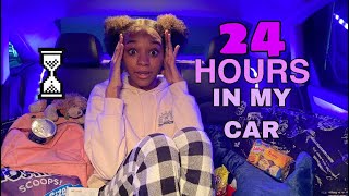I SPENT 24 HOURS IN MY FIRST CAR | living in my car for 24 hours | parisnicole