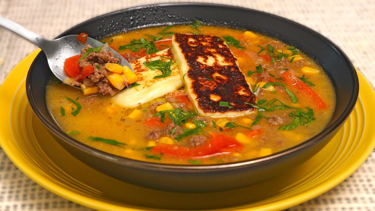 I can eat this vegetable soup with meat every day! It's so delicious