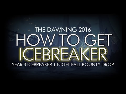 Video: Destiny Icebreaker - How To Get The Year 3 Snikskytterrifle Fra Zavalas Nightfall Bounty