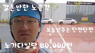 결혼안한노총각, 오늘노가다일당 8만원, 단짠단짠안주, 호떡과 고등어에 혼술