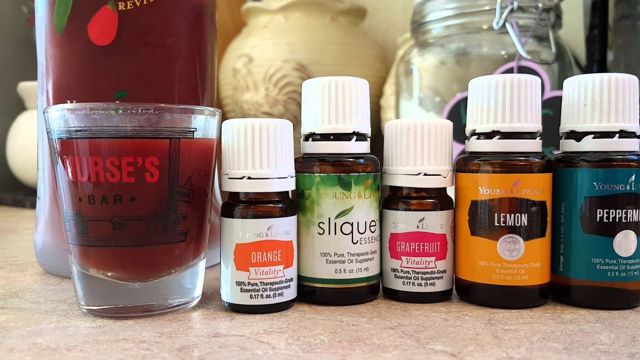 Ningxia Red with Young Living oils to help with weight management 