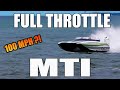 Mti at full throttle coming in at haulover inlet  droneview.