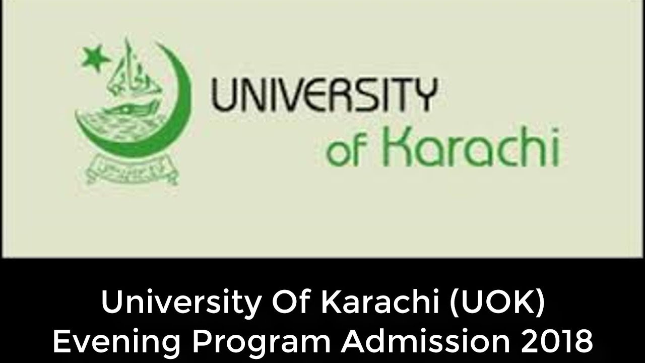 University Of Karachi Uok Evening Program Admission 2018 Youtube