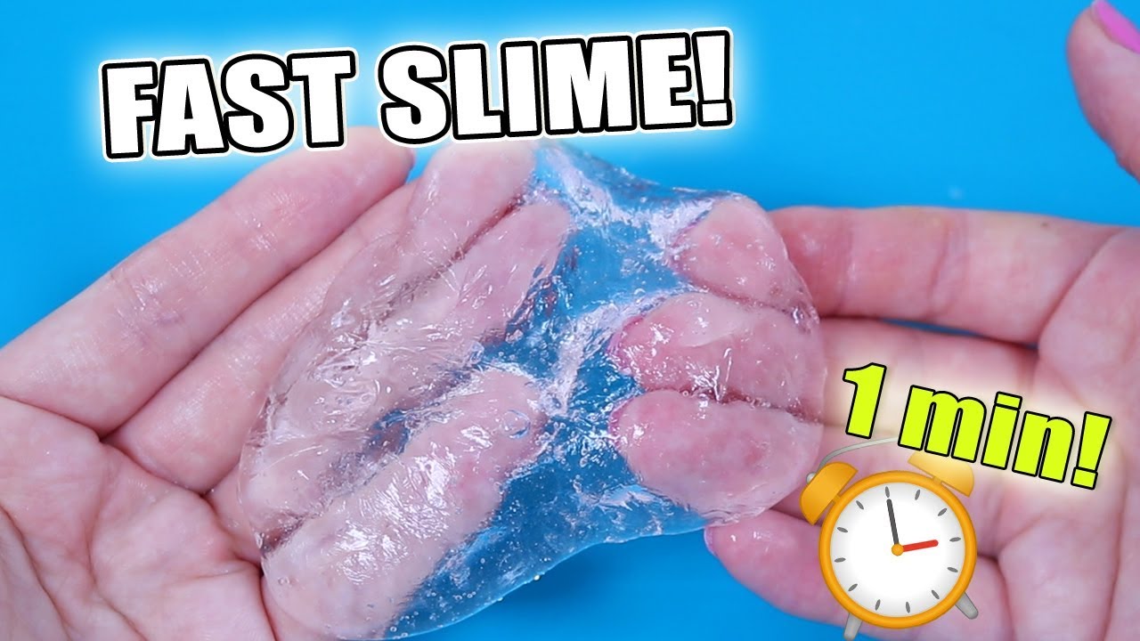 How To Make Clear Slime Fast Instant Clear Slime In 1 Minute