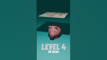 Piggy Bank In 3D Cloth Effect #3dart #blender3danimation #animation #blend3d #blender3d