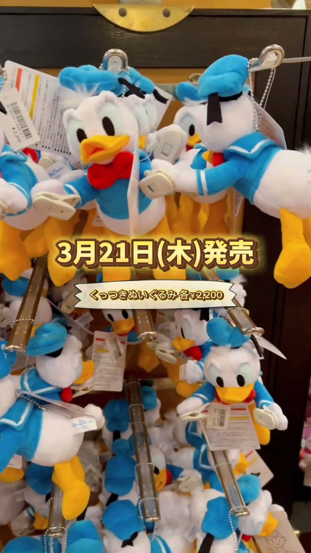 Disney》3/21発売グッズ！肩に乗せれるくっつきぬいぐるみが可愛