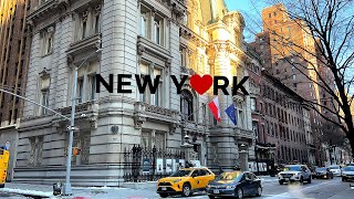 [4K]🇺🇸 NYC Walk: Midtown Manhattan, Park Ave. Murray Hill, Felix Roasting Company🥐☕ Jan. 08 2022.