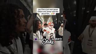 Jay cinco just meet Jamar chase and Jamar said this  about him #jaycinco
