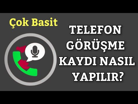 Video: Cep Telefonuna Ses Kaydetmenin 3 Yolu