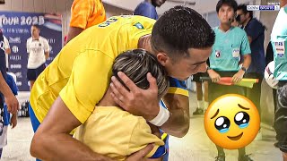  Cristiano Ronaldo Réconforte Un Petit Fan Ému Aux Larmes 