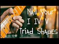 I iv v triads all over the fretboard how to master this crucial skill