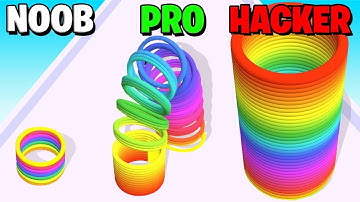NOOB vs PRO vs HACKER vs GOD in Slinky Hop
