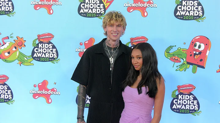 Machine Gun Kelly and Casie Baker 2025 Kids' Choice Awards Orange Carpet