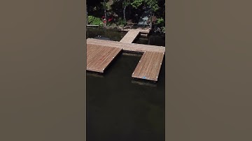 NyDock U-Shaped Floating Dock Built to Handle the Elements #shorts #docklife