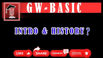 GW-BASIC INTRO & HISTORY SCREEN BASIC