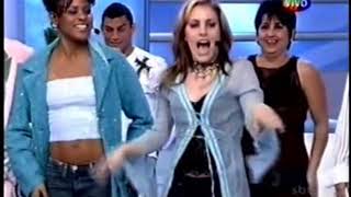Rouge Ensina a Coreografia de Ragatanga Para Hebe (Programa Hebe 2002)