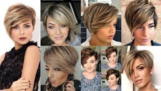 41+ cutest ways to get a pixie cut with highlights #Pinterest Pixie #trending Dye #hollywood