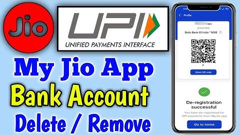 How To Delete Bank Account from My Jio App || My Jio App UPI Account Remove 2023 | My Jio UPI Remove