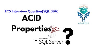 ACID Properties |Atomicity | Consistency | Isolation | Durability | TCS Interview Question SQL DBA