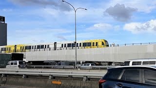 台北捷運(メトロ) 環狀線車輛試運轉 跨大漢溪段 頭前庄=新埔民生區間