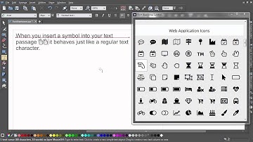 Using Font Awesome Symbols and Icons with Xara Designer
