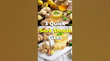 3 Sore Throat Remedies at Home #shorts
