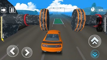 DEADLY RACE #2 Speed Red Car Bumps Challenge 3d Gameplay by Cars For Kids
