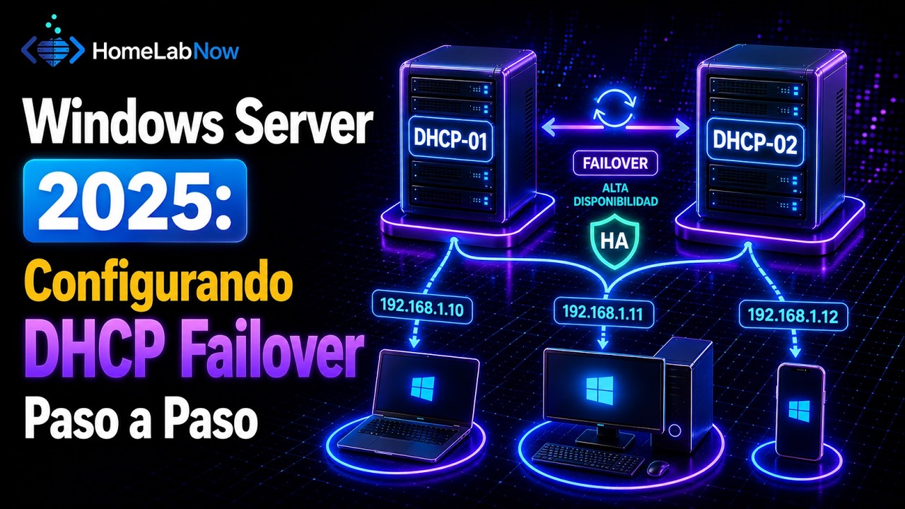 Windows Server 2025: Alta disponibilidad para tu servidor DHCP