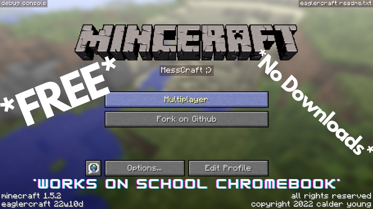 Play MINECRAFT CLASSIC Online → Unblocked → WTF GAMES.io