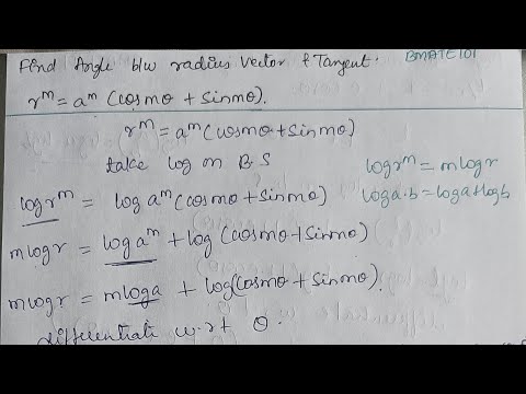 Angle Between Radius
