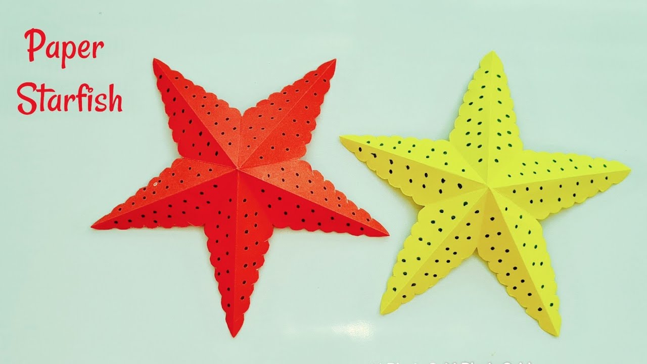 How To Make Paper Star Fish, Paper Star Fish