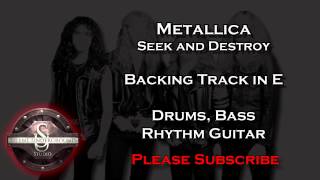 Metallica - Seek and Destroy - Backing Track + Rhythm Guitar in E