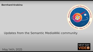 "Updates from the Semantic MediaWiki community" - Bernhard Krabina