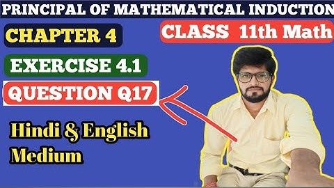 Ex 4.1 Class 11 Math Q17 / Principal of mathematical induction #bk_mishra