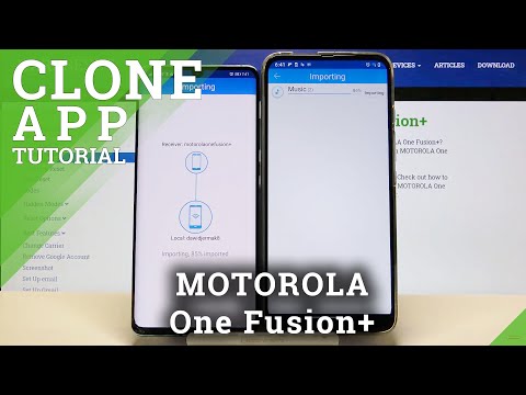 How to Duplicate All Files from Huawei Phone to Motorola One Fusion+ - CLONEit app Usage Example