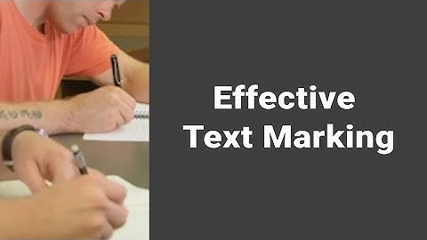 Effective Text Marking | Active Reading and Note-Taking | USSV Lessons