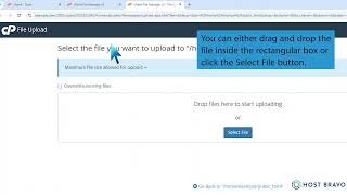 How to upload files via the cPanel File Manager with Host Bravo