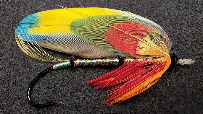 Tying an Artistic Freestyle Salmon Fly PART 2, Silk, Tinsels. Hackle and  Throat 