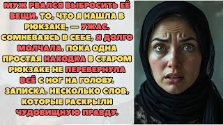 картинка: 7 Муж рвался выбросить её вещи. То, что я нашла в рюкзаке, — УЖАС.