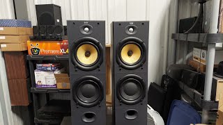B\&W - BOWERS AND WILKINS DM603 S2 FLOORSTANDING SPEAKERS