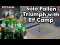 Solo fallen triumph with elf camp  tower defense simulator