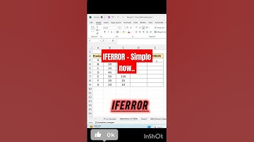 IFERROR in 60 Seconds! Excel Fix Made Simple,  #excel  #excelyourself  #excelshortcuts  #iferror