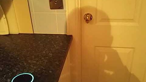 Simeon Tuitt Amazon Echo Dot UK Unlocking His Smart Home Door Lock Through Voice Control Access