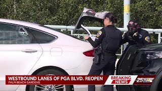 Palm Beach Gardens police take person in custody after they demanded money from bank employee