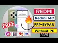 Redmi 14C Xiaomi HyperOs 2409BRN2CY FRP Bypass Without Pc Redmi 14C Google Account Bypass 2025 